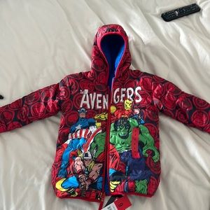Marvel Avengers reversible fleece lined jacket